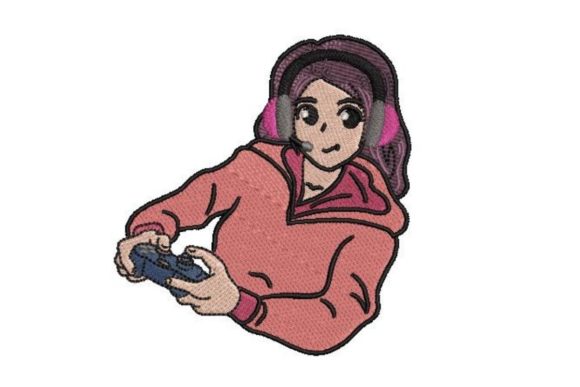 Animestyle Girl Gaming