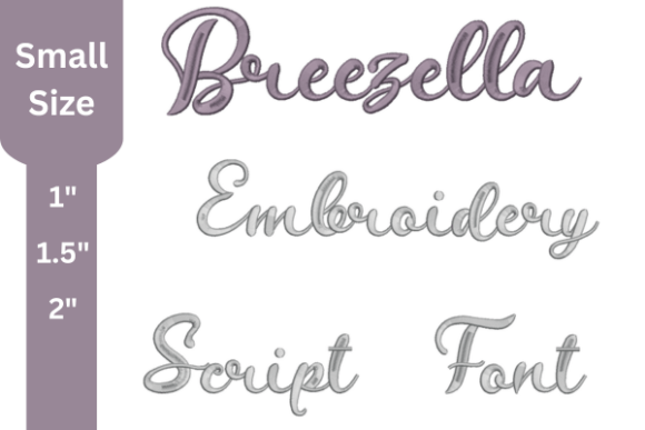 Breezella Script Embroidery Font Review