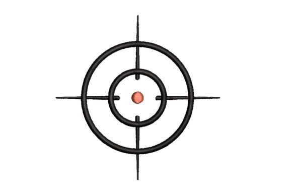 Bullseye Target Embroidery