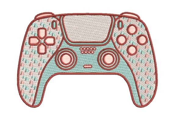 Christmas Forest Gaming Controller Embroidery