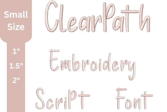 Clear Path Embroidery Font Review