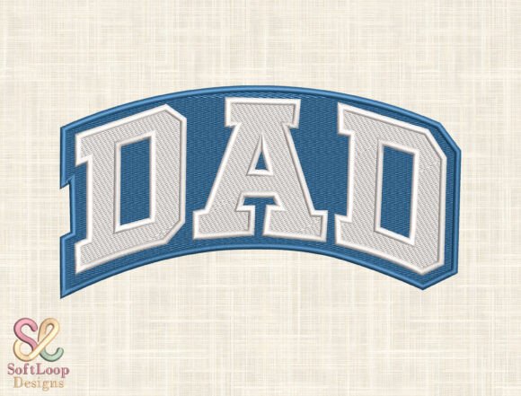 Dad Patch Embroidery Design
