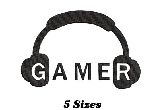 Gamer Gaming Headset Embroidery
