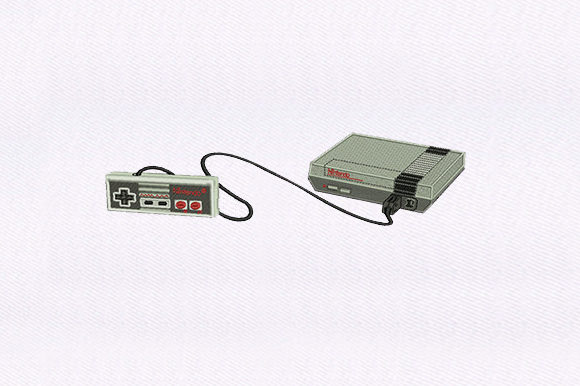 Gaming Console Embroidery Design