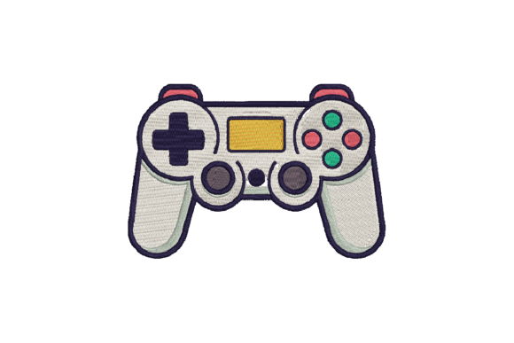 Gaming Controller Embroidery Design