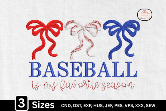 Girly Baseball Coquette Bow