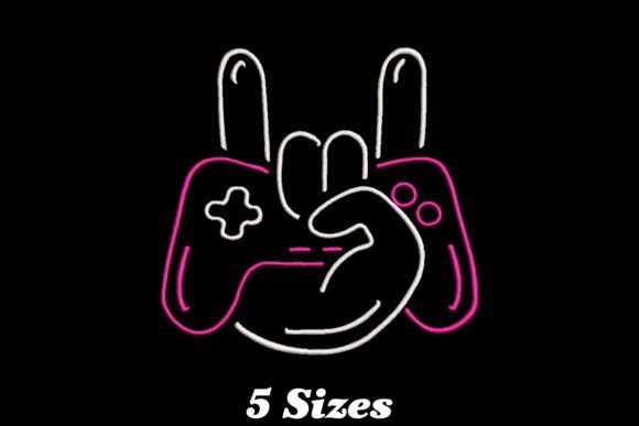 Video Game Controller Embroidery Design